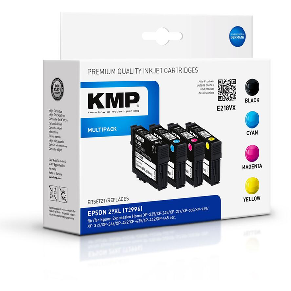 KMP Patrone Epson T2996 Multip. 450-470S. E218VX remanufactured