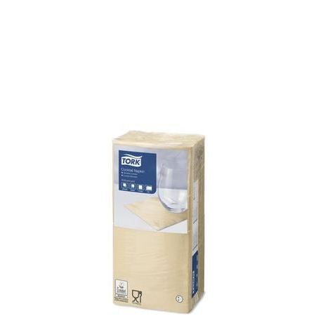 Tork Advanced szalvéta 1/4 hajtogatott 2 rétegű 24x24cm csontszín  (477828)