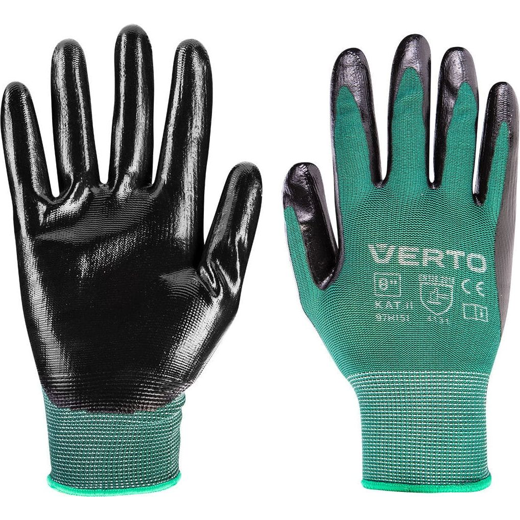 VERTO 97H151 Kertész Kesztyű, Nitril Bevonat, 4131X, 8