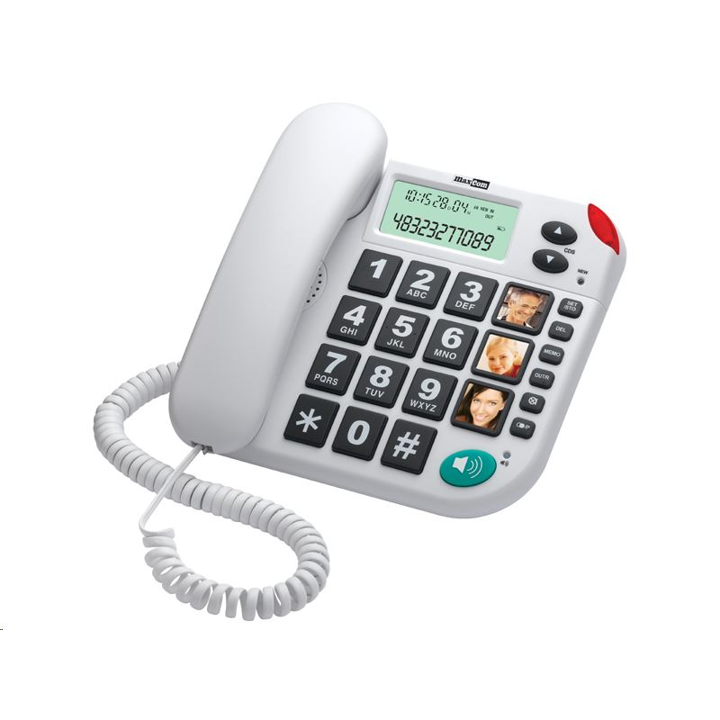 Maxcom KXT480BI telefon nagy gombokkal fehér (KXT480BI)