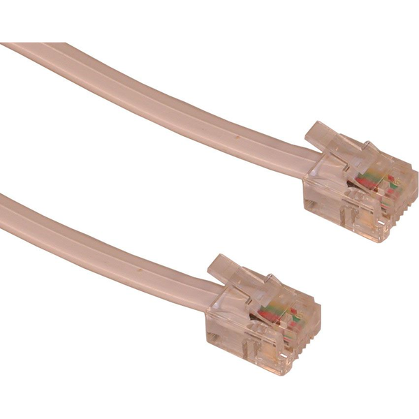 Sandberg 500-60 telefonkabel 1,8 m Hvid