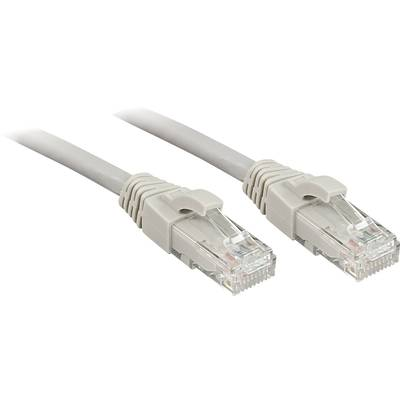 RJ45 Hálózat Csatlakozókábel CAT 6 U/UTP 2.00 m Szürke Védővel LINDY (45403)
