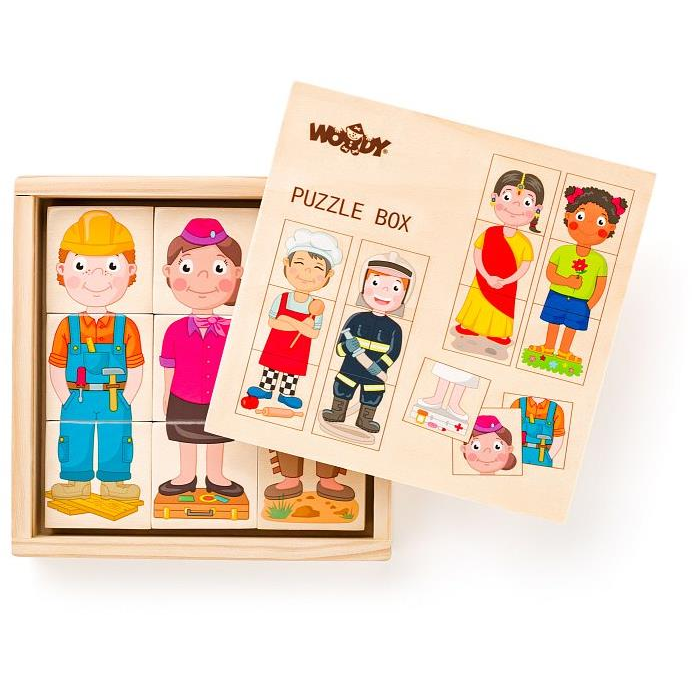 Woody Puzzle box - Foglalkozások (8591864903290)