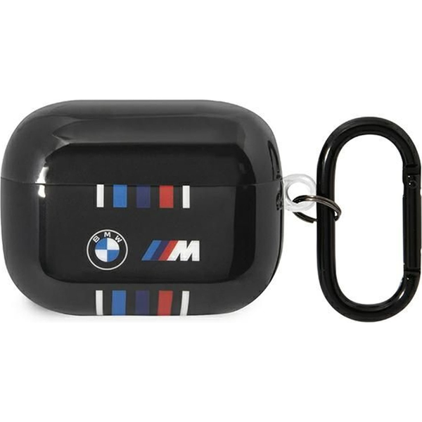 ETUI BMW MULTIPLE COLOURED LINES ZA AIRPODS PRO CASE ČRN