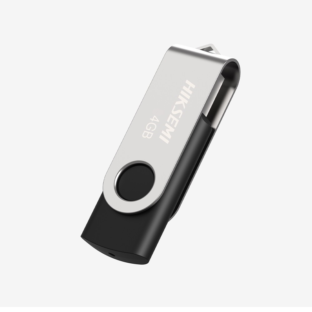 Hiksemi Rotary M200S USB-A 2.0 4GB - Fekete/Szürke (HS-USB-M200S 4G)