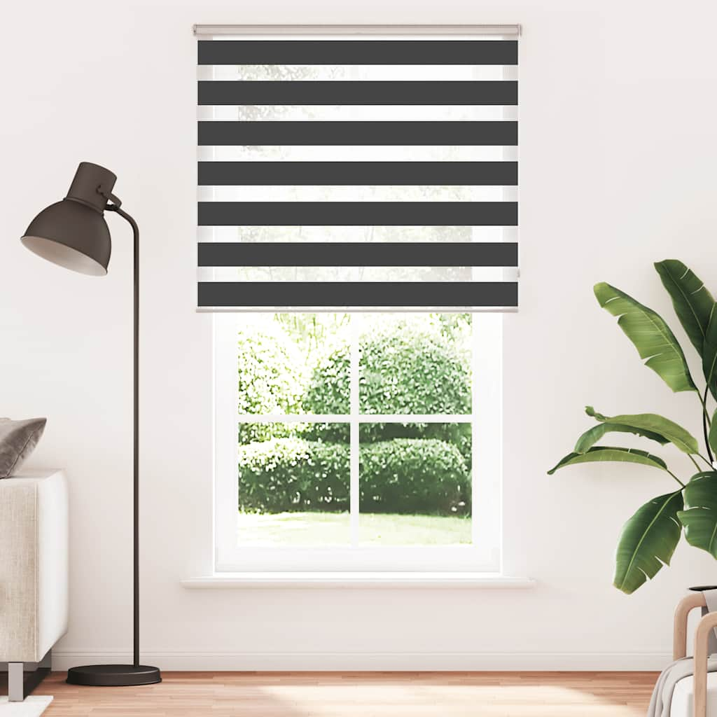 zebrafüggönnyel fekete szövetszélesség 120,9 cm poliészter (4014292)