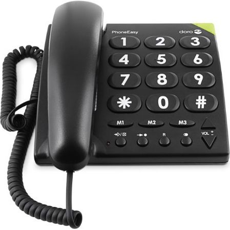 Doro PhoneEasy 311c asztali telefon fekete (380001)