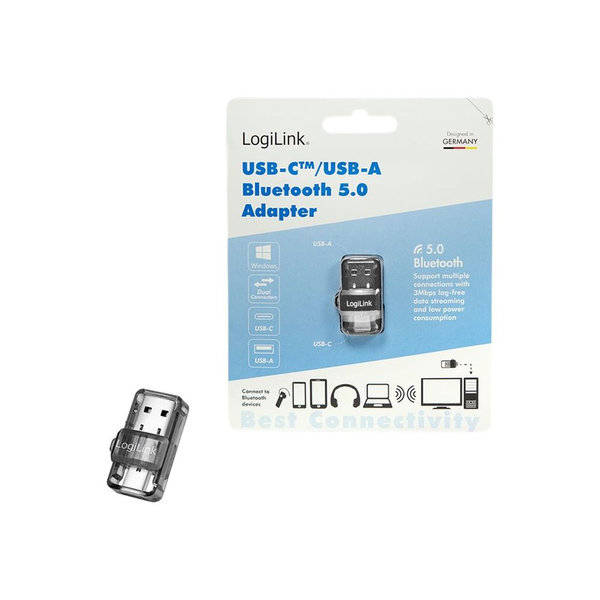 Bluetooth adaptér LogiLink BT0054 šedo-průhledný