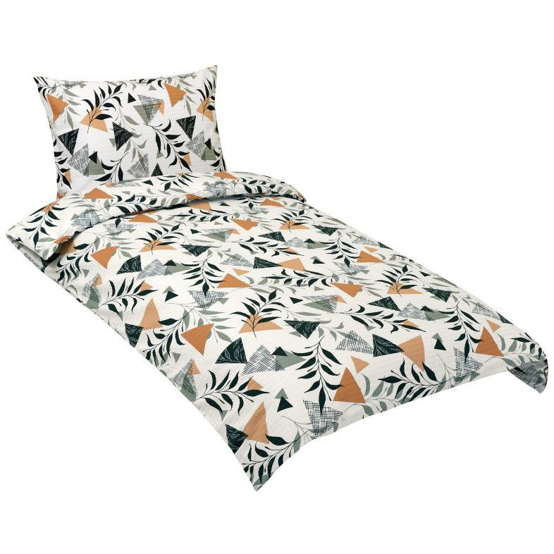 BELLATEX ágynemű, krepp 80 / 207, kerti krém, 140 × 220, 70 × 90 (12861)