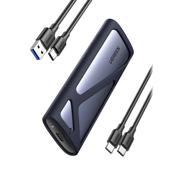 UGREEN CM400 Külső ház M.2 NVMe/SATA USB-C 3.1 szürke-fekete