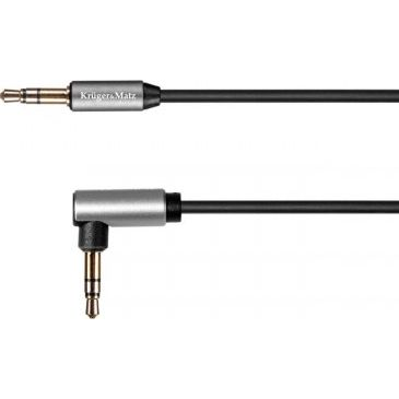 Kabel Kruger&Matz Jack 3.5mm - Jack 3.5mm 1m srebrny (KM1242)