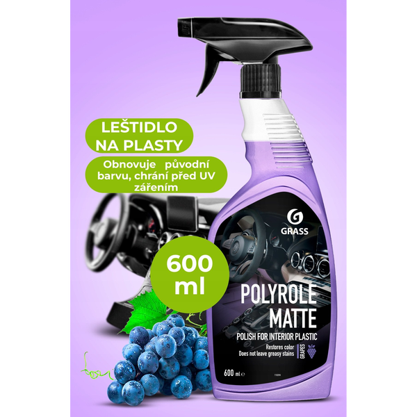 GRASS Polyrole Matte lesk na palubní desku s osvěžovačem vzduchu - vanilka