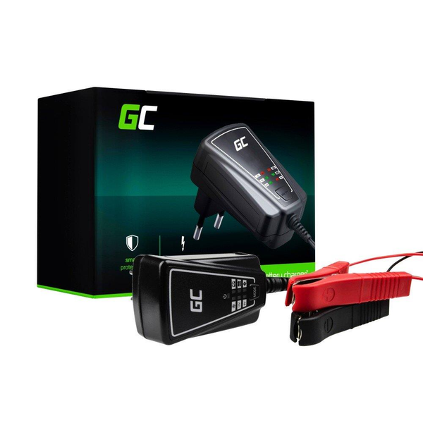 Green Cell Battery charger for AGM, Gel and Lead Acid 6V / 12V (1A)