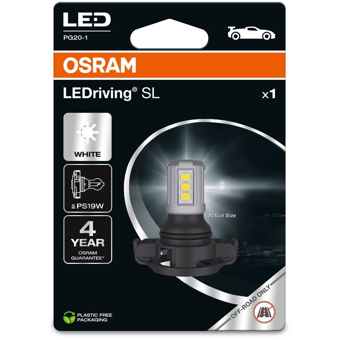 OSRAM LEDriving SL PS19W hideg fehér 6000K 12V (5201DWP-1BL)