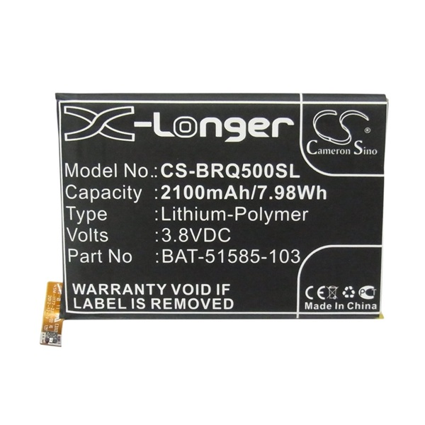 Cameron Sino Li-Polymer akku (3.8V/2100mAh, Blackberry BAT-51585-003 kompatibilis) FEKETE BlackBerry Q5 (CS-BRQ500SL)