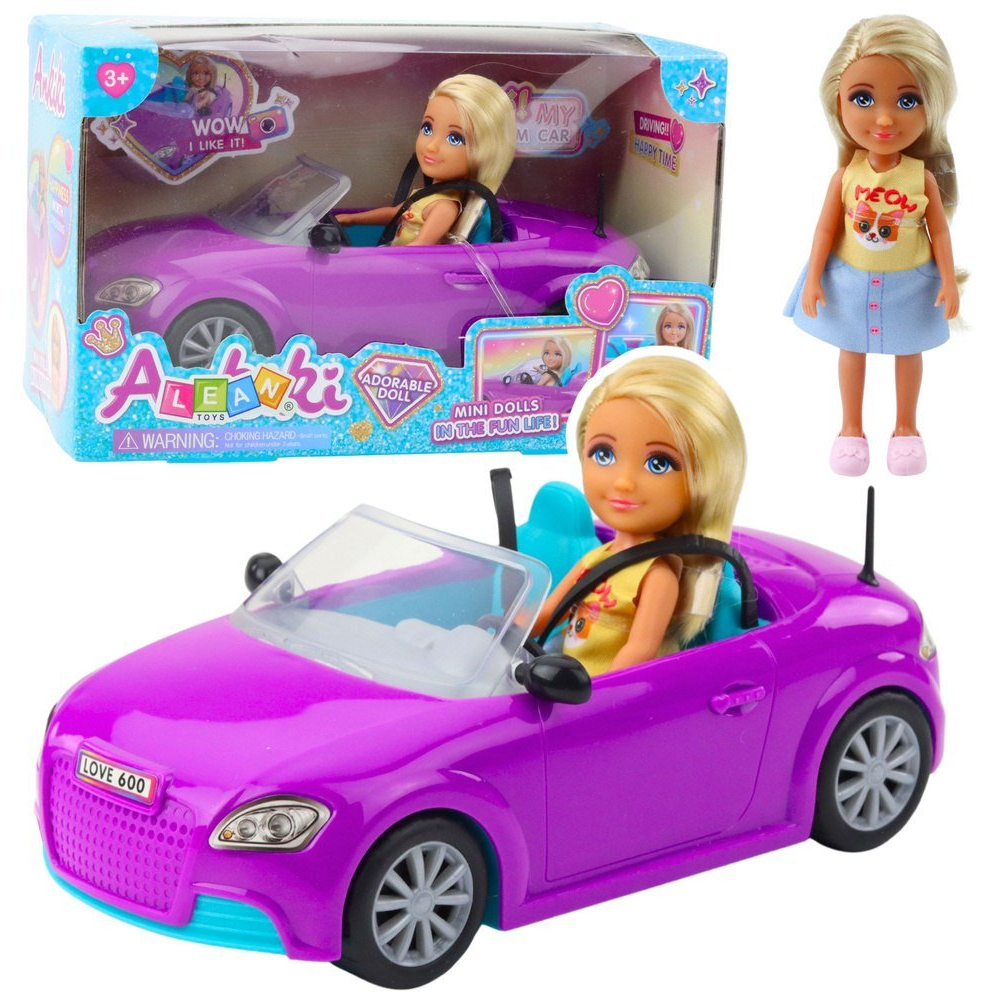 Ankiki Mini Baba Autó Átalakítható Lila Szett- 24478 (24478)