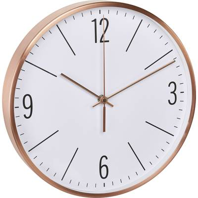 TFA Dostmann Rádiójel vezérlésű csendes falióra 300 x 45 mm, vörösréz, (60.3534.51) (60.3534.51)