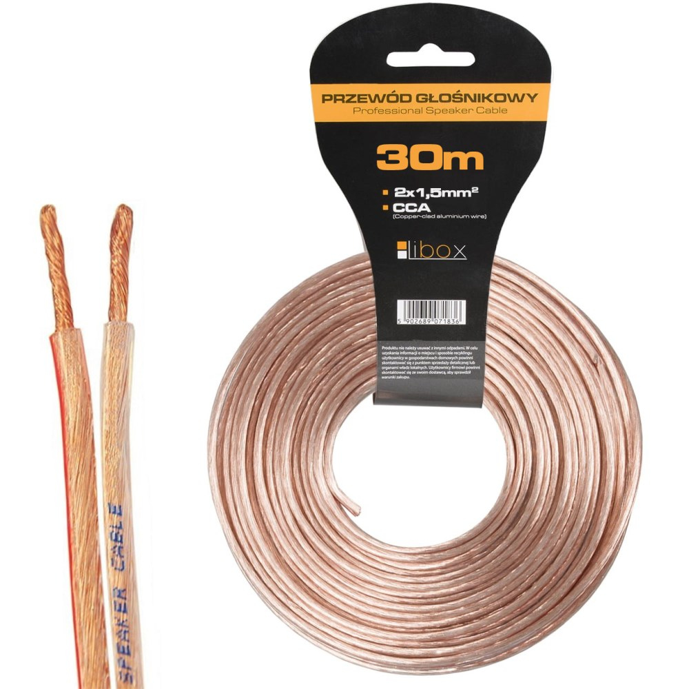 Libox LB0008-30 Hangszóró kábel 2x1.5mm (30m) (LB0008-30)