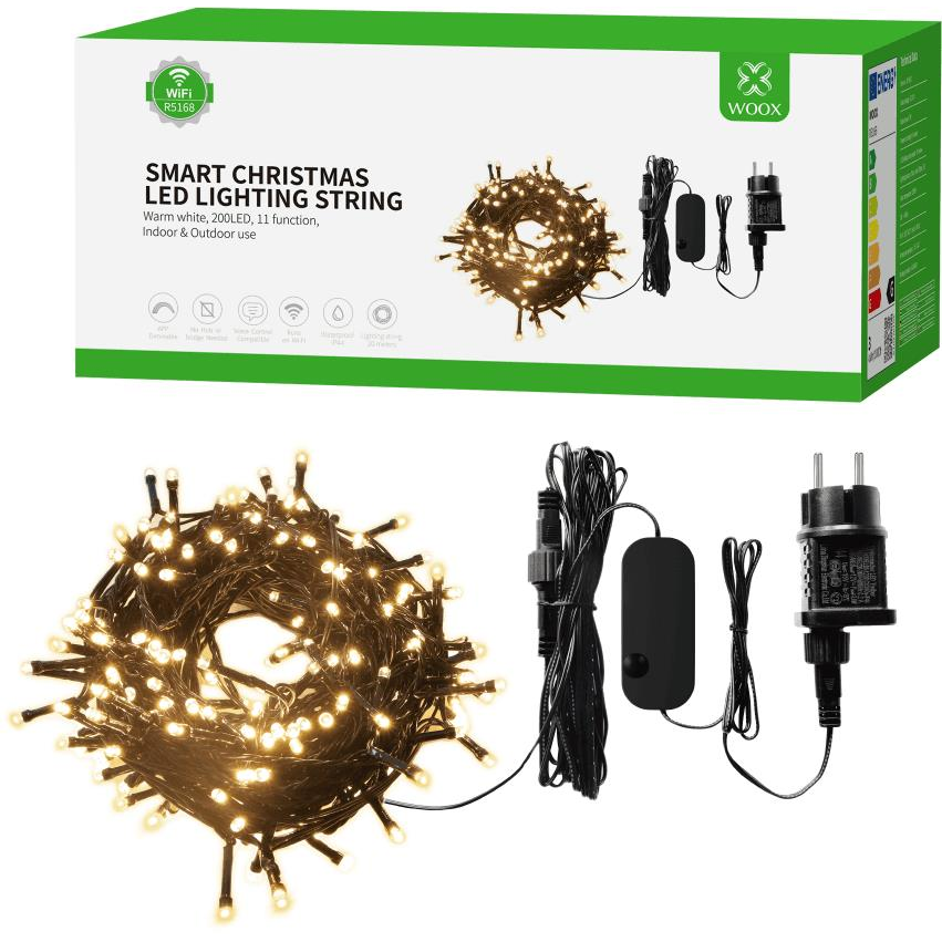 Woox R5168 okos karácsonyi fényfüzér, 20 m (R5168)