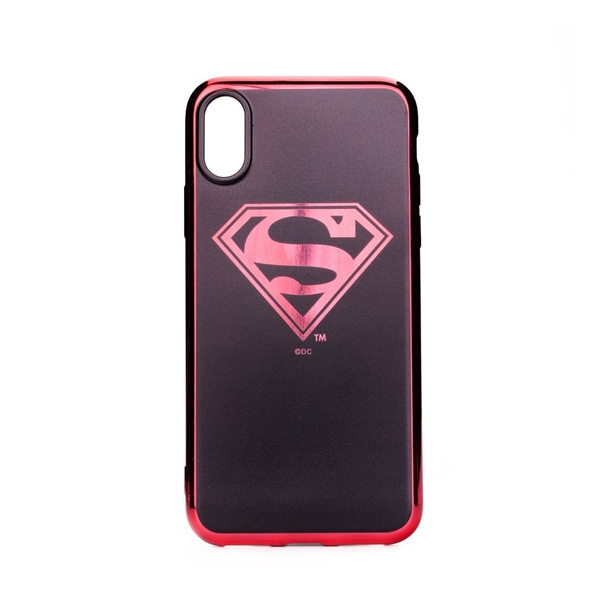 WB Huawei Mate 20 Lite Szilikon Hátlap Tok - Mintás: Superman krómozott logó (27319)