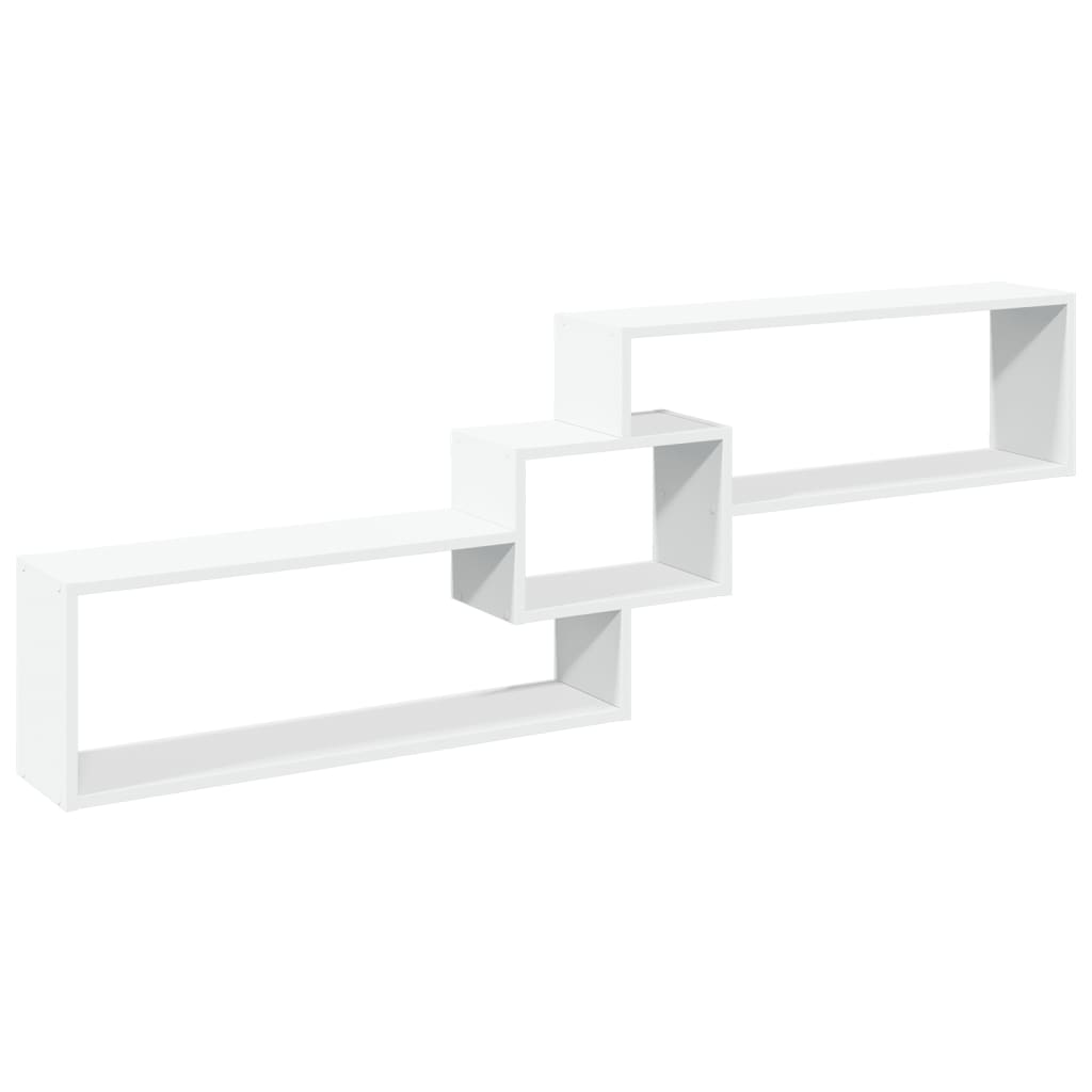 fehér szerelt fa fali szekrény 158 x 18 x 53 cm (854814)