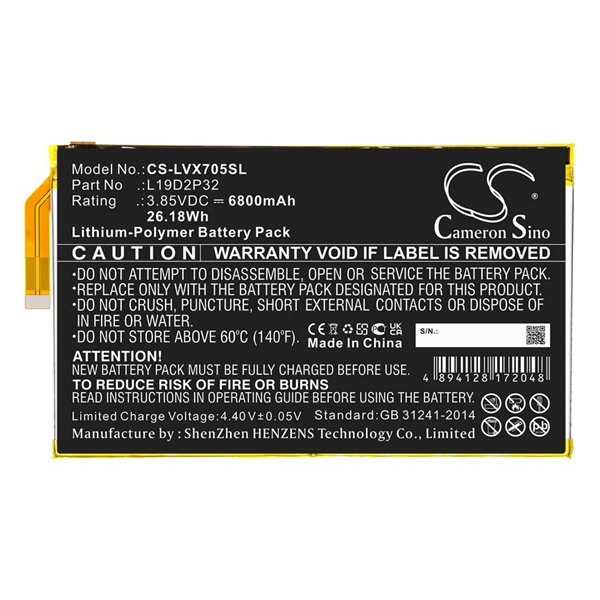 BATERIE L19D2P32 PRO LENOVO YOGA SMART TAB YT-X705F