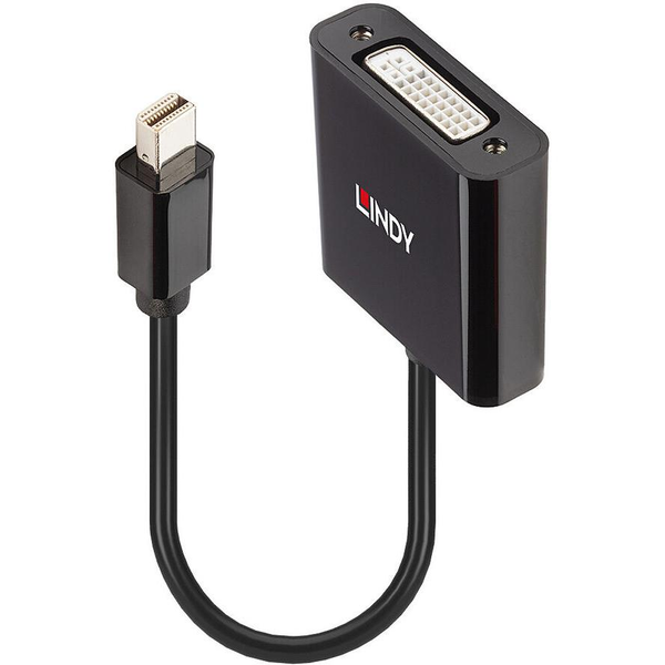 Lindy 41736 kabel kønsskifter Mini DisplayPort DVI-D Sort
