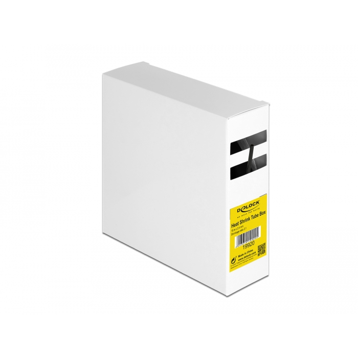 Delock Fekete, hő csökkentő csődoboz 15 m x 2,4 mm (19920) (19920)