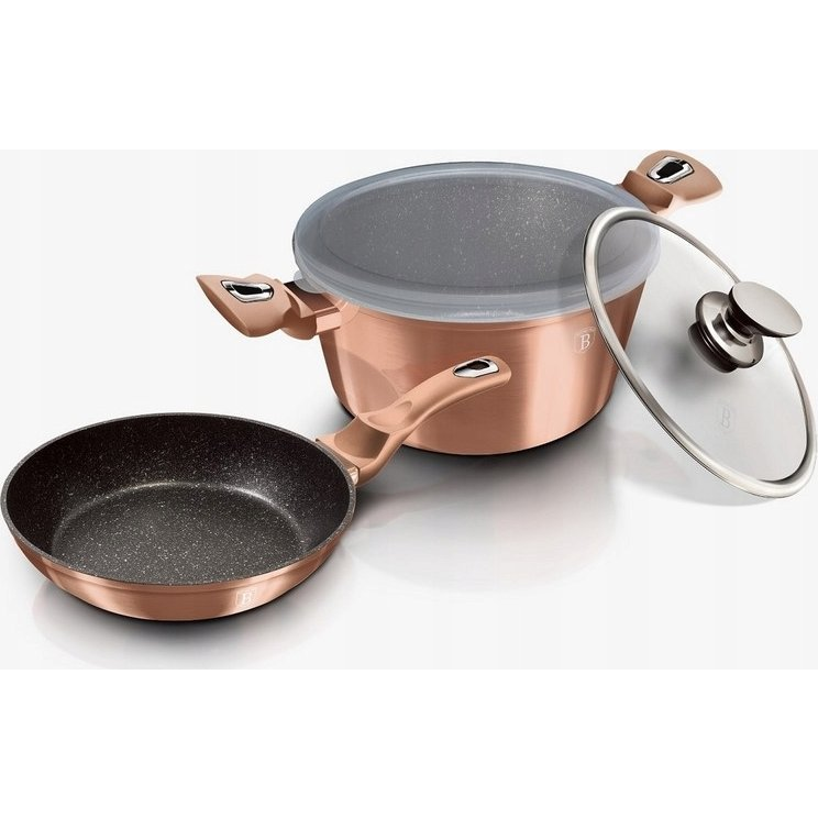 BerlingerHaus BH/6200 Metallic Line Rose Gold Edition Edénykészlet - Kovácsolt Alumínium, Rose Gold (BH-6070)