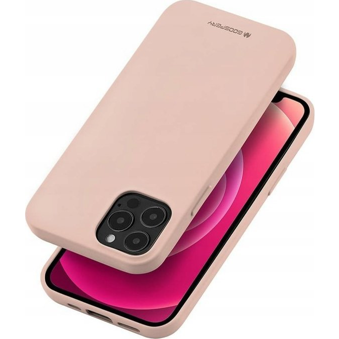 Mercury Soft Apple iPhone 14 Pro Max szilikon tok, rózsaszín homok (8809887825902)