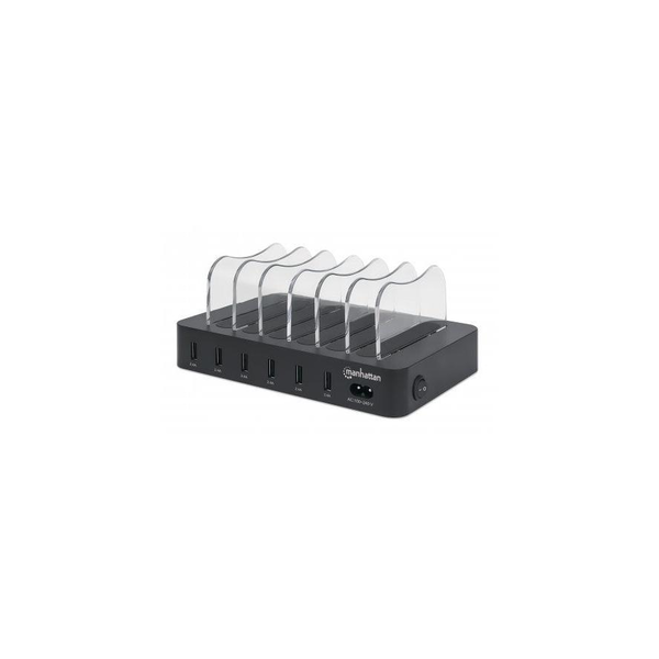 Manhattan 102254 ladestation organisator Sort
