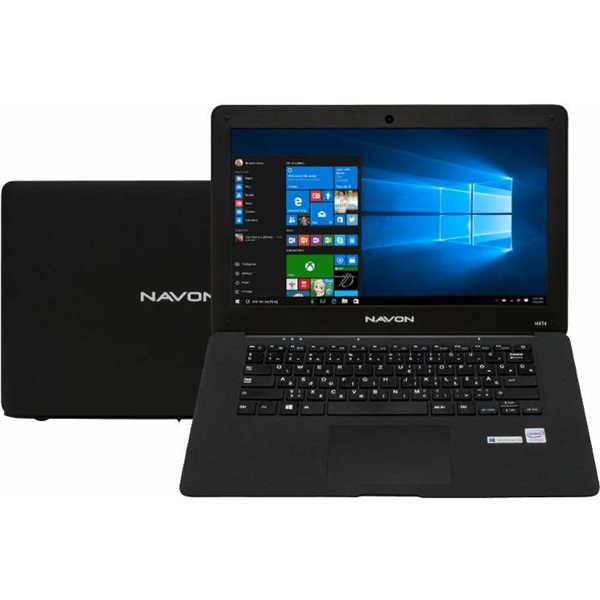 NAVON NEX 1401, 14" FHD, Intel Celeron N3350, 4GB, 64GB SSD, Win10, fekete