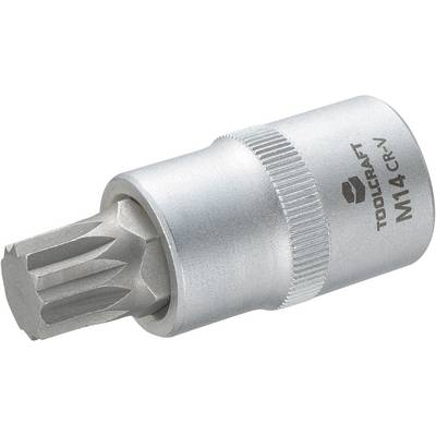 Dugókulcs betét 12,5 mm (1/2), sokfogú bittel M14, hossz: 55 mm, TOOLCRAFT (816171)