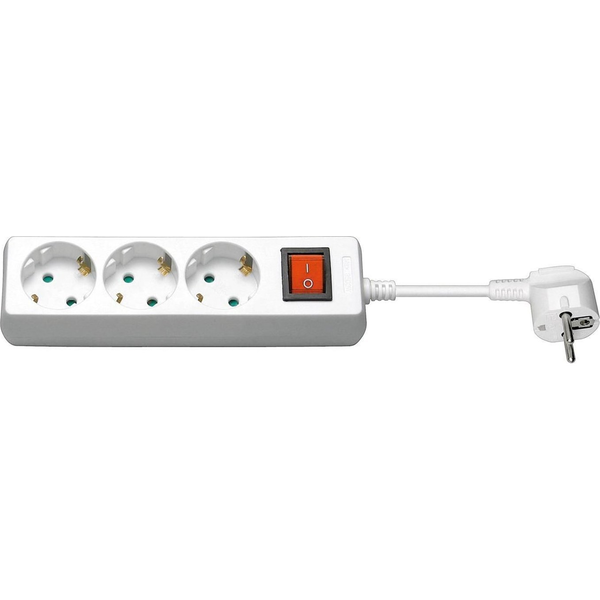 Microconnect GRU003W-SWITCH prolunghe e multiple 1,5 m 3 presa(e) AC Interno Bianco