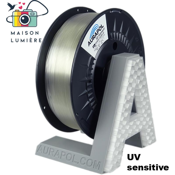 AURAPOL PLA 3D Filament, Mystic Clear UV, 1 kg, 1,75 mm