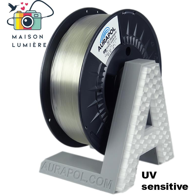 AURAPOL PLA 3D Filament, Mystic Clear UV, 1 kg, 1,75 mm (PLA435558)