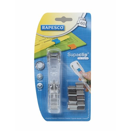 Rapesco Supaclip Adagoló + 25db kapocs (RC4025SS)