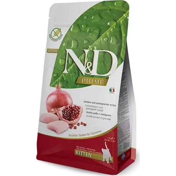 N&amp;D Cat Prime csirke&amp;gránátalma kitten 300g