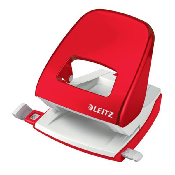 Leitz NeXXt WOW perforatore e accessori 30 fogli Rosso, Bianco