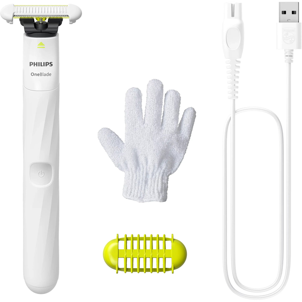 Philips Norelco OneBlade QP1924/24 bikini trimmer Våd og tør Hvid