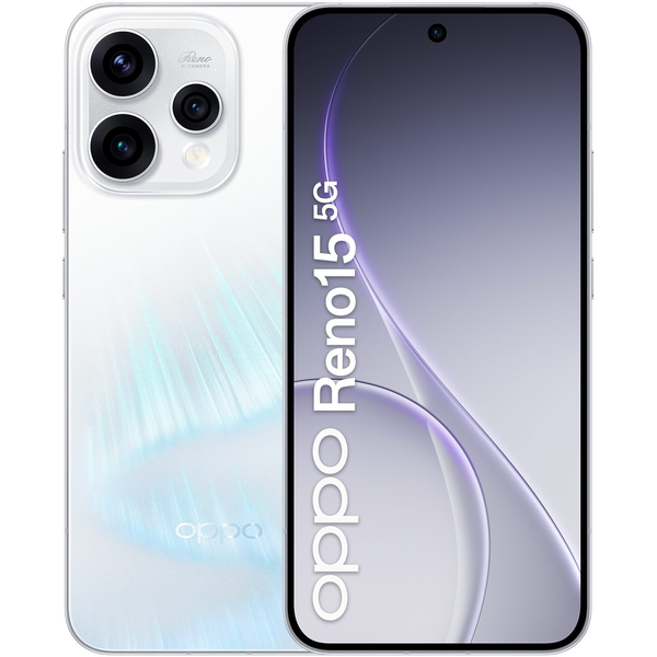 OPPO Reno15 5G 16,7 cm (6.59") Dual SIM Android 16.0 USB Type-C 8 GB 512 GB 6500 mAh Wit