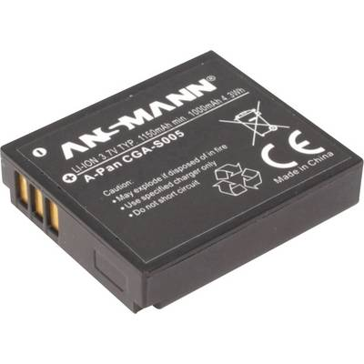 CGA-S005E, CGA-S005 Panasonic kamera akku 3,7V 1150 mAh, Ansmann (5022783/05)