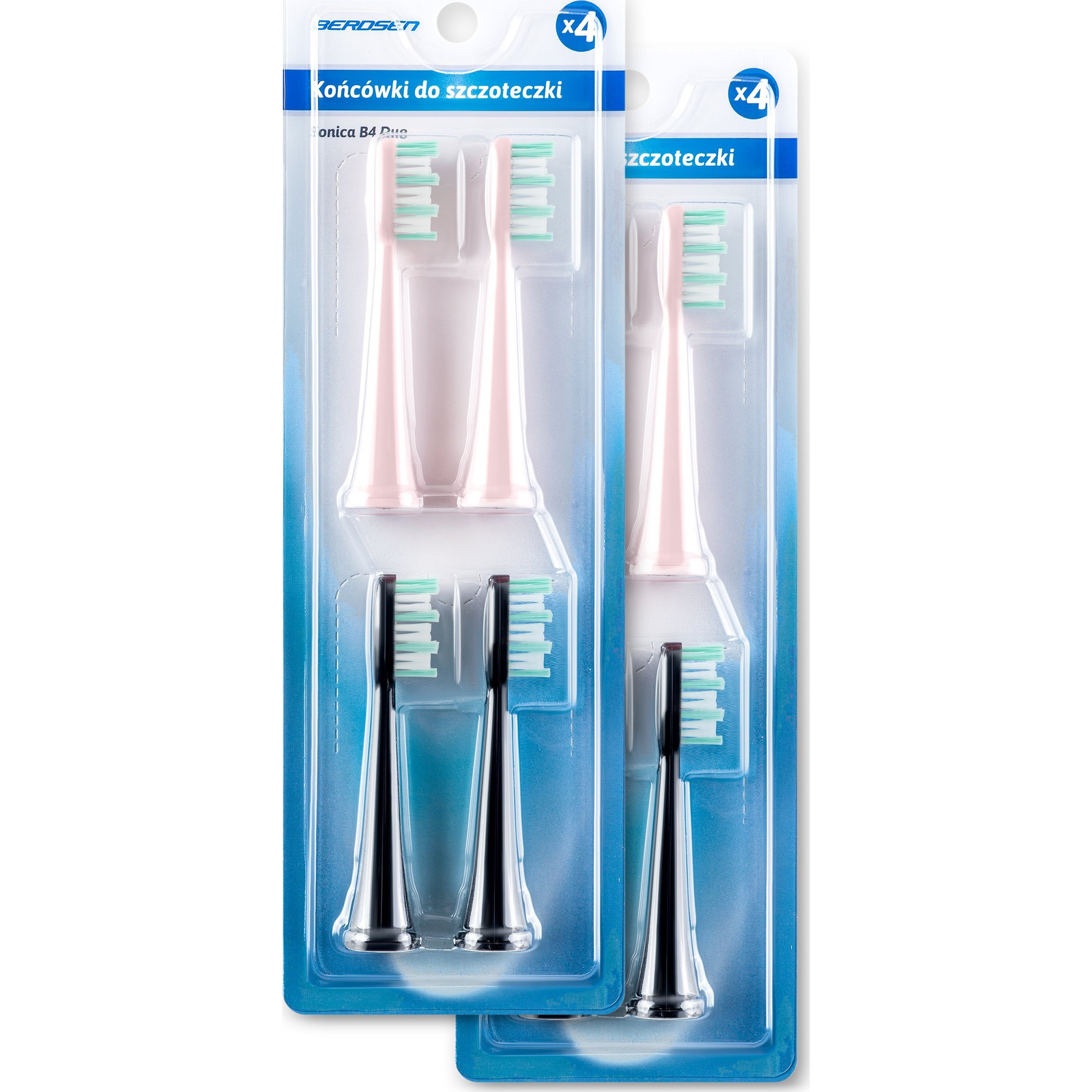 Berdsen Duo Szonikus Fogkefe Hegyek 8 db (5177-2)