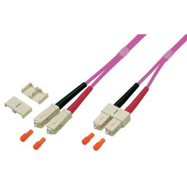 Techly ILWL D5-B-030/OM4 InfiniBand og fiberoptisk kabel 3 m SC Fuchsia