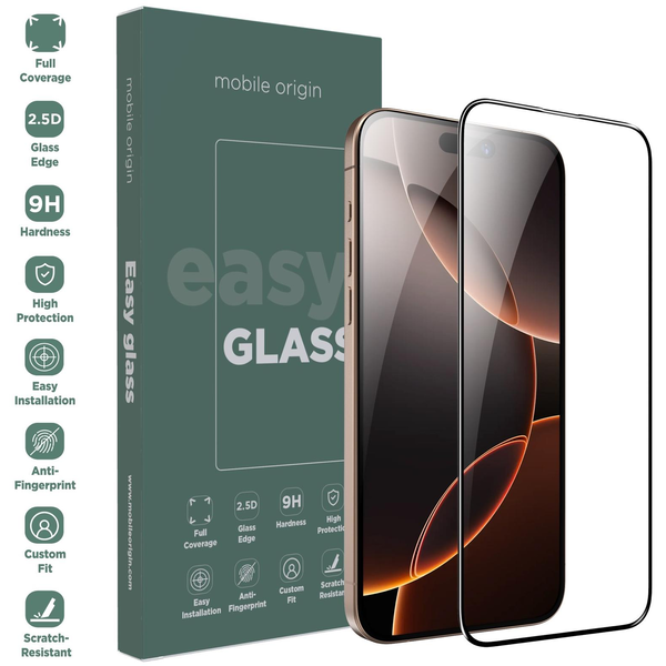 Tvrzené sklo Mobile Origin pro Apple iPhone 16 Pro 1 ks