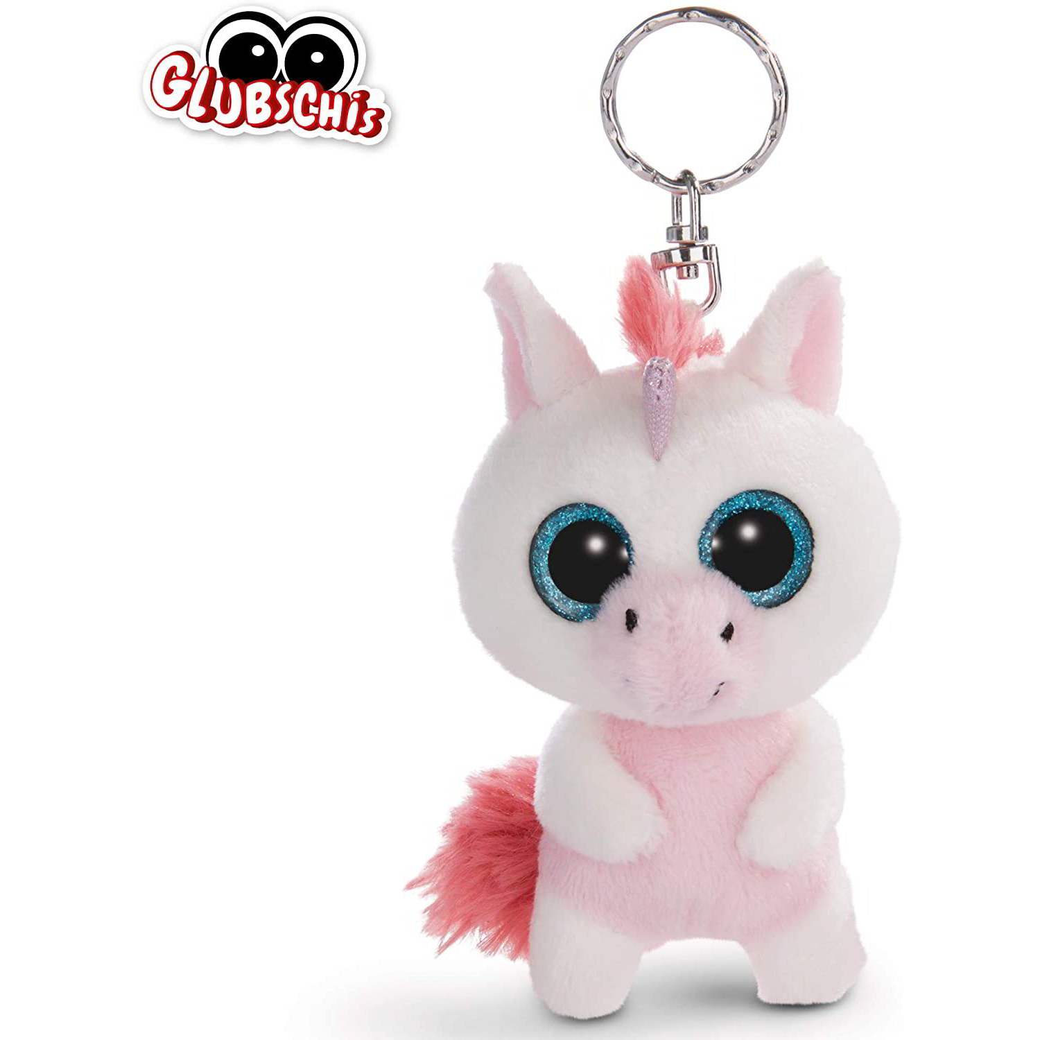 Nici Glubschis: Unikornis kulcstartó - 9 cm (45551)