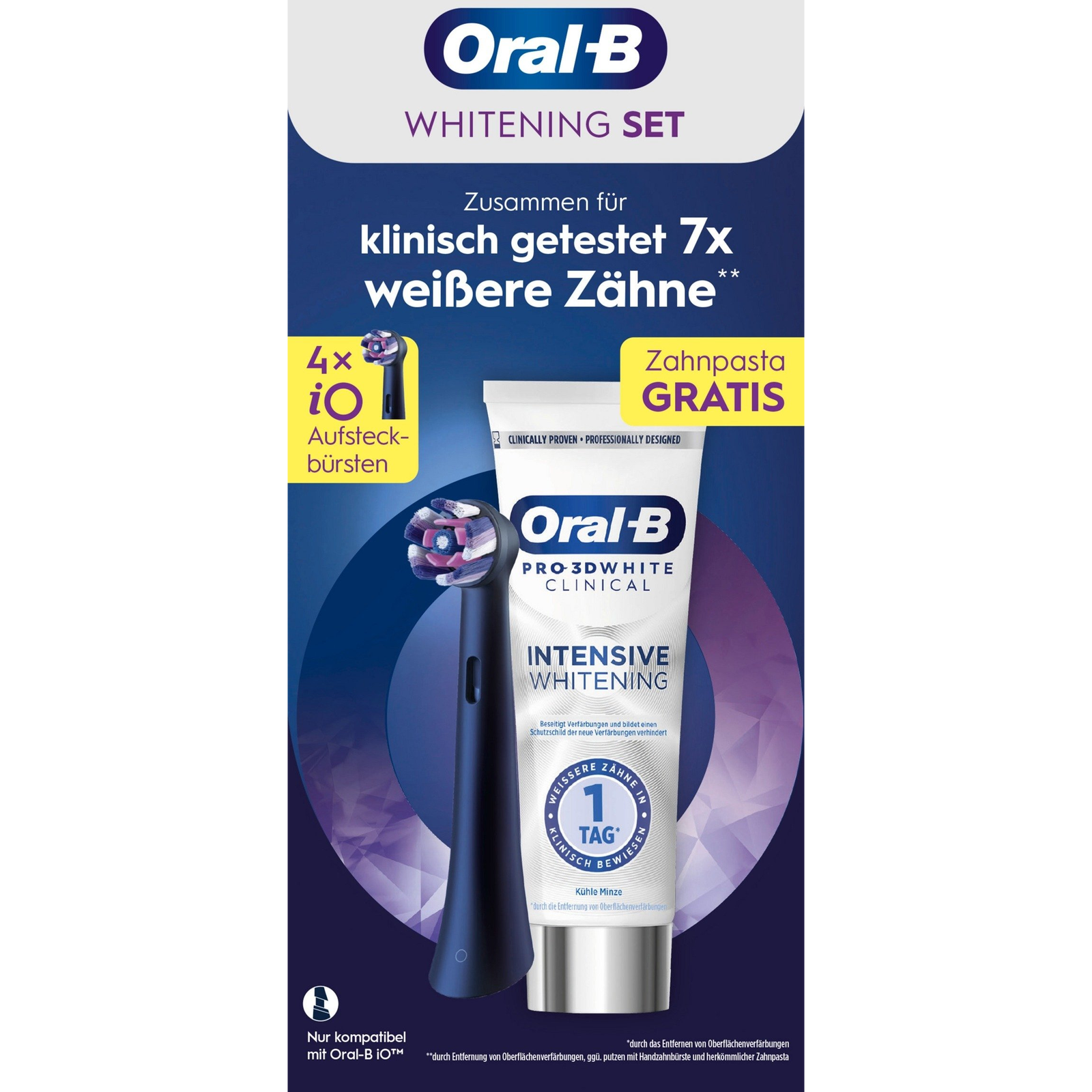 Oral-B 0058407 fogkefe fej 4 db Fekete (8006530115056)