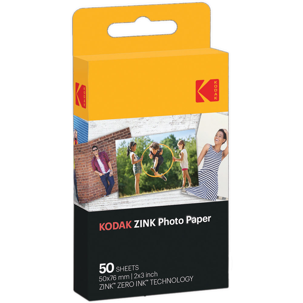 Kodak 2" x 3" Zink Zero-Ink fotópapír (50 db / csomag) (KO-RODZ2X350)