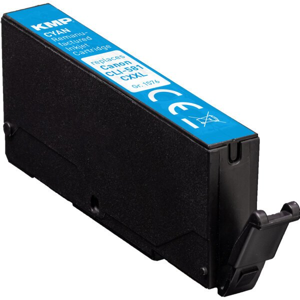 KMP Patrone Canon CLI-551C XL (6444B001) cyan 715 S. remanufactured