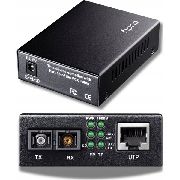 Cudy MC100GSB-40B netværksomformer til medie 1000 Mbit/s Multitilstand, Enkeltilstand Sort